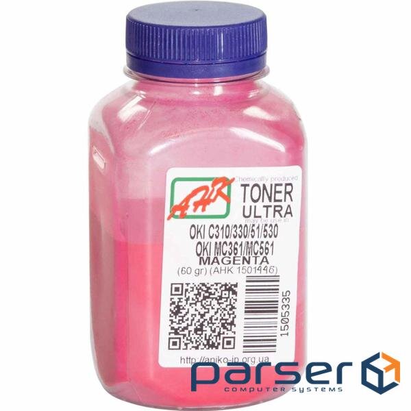 Тонер OKI C310/330/510/530, Glossy, 60г Magenta AHK (1501446)