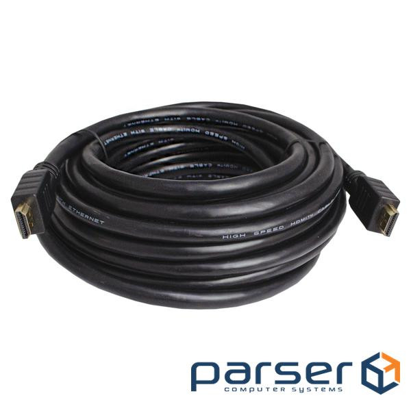 Кабель мультимедійний HDMI M to HDMI M 10.0m V2.0 4K60Hz black Patron (PN-HDMI-2.0-10)