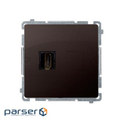 Розетка Basic 1xHDMI, шоколадный (BMGHDMI.01/47)