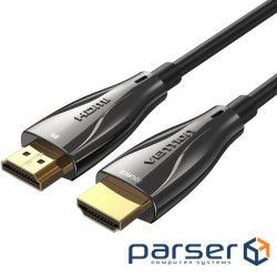 Кабель HDMI M - M, 60.0 м, V2.1, Optical 8K 60Гц 48Gbps Dolby 7.1 TPE Black Zinc Alloy Type (ALBBAE)