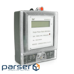 Однофазний лічильник для вимірювання активної електричної енергії, 220V (36714) , 220V (36714)