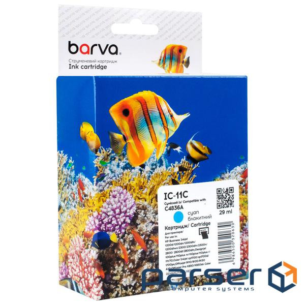 Картридж Barva HP 11 (C4836A) 2350 арк , Cyan (IC-11C)