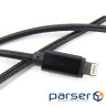 Дата кабель USB 2.0 AM to Lightning 0.2m black Dengos (NTK-L-SHRT-BLACK)