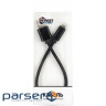 Дата кабель USB 2.0 AM to Lightning 0.2m black Dengos (NTK-L-SHRT-BLACK)