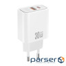 Зарядний пристрій XO 1xUSB 22.5W + 1xUSB-C PD30W white (CE42.white)