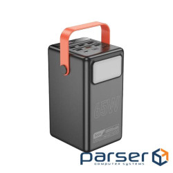Батарея універсальна HOCO 100000mAh Max Centurion PD/65W, QC, LED Lamp, Black (DB03 / 714722)