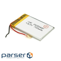 Літій-полімерний акумулятор 4*30*48mm (Li-ion 3.7В 700мА&middot,год) (403048) ) (403048)