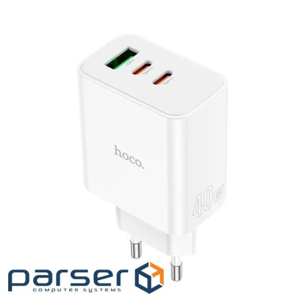 Зарядний пристрій HOCO C126A Pure White (6931474798725)