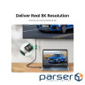Кабель мультимедійний HDMI M to HDMI F 1.0m 8K HD151 black Ugreen (40447)
