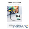 Кабель мультимедійний HDMI M to HDMI F 1.0m 8K HD151 black Ugreen (40447)