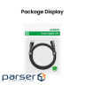 Кабель мультимедійний HDMI M to HDMI F 1.0m 8K HD151 black Ugreen (40447)