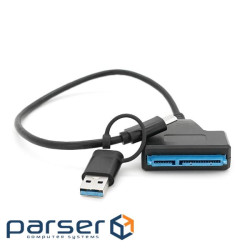 Кабель USB Type-C / USB 3.0 to SATA black 0.2m для HDD / SSD дисків (YT-C / USB3.0-SATA / 0.2)