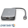 Док-станція DIGITUS USB-C > 2xHDMI/2xUSB-A/USB-C/SD/MicroSD/RJ54 (DA-70915)