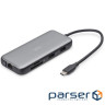 Док-станція DIGITUS USB-C > 2xHDMI/2xUSB-A/USB-C/SD/MicroSD/RJ54 (DA-70915)