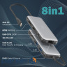 Док-станція DIGITUS USB-C > 2xHDMI/2xUSB-A/USB-C/SD/MicroSD/RJ54 (DA-70915)