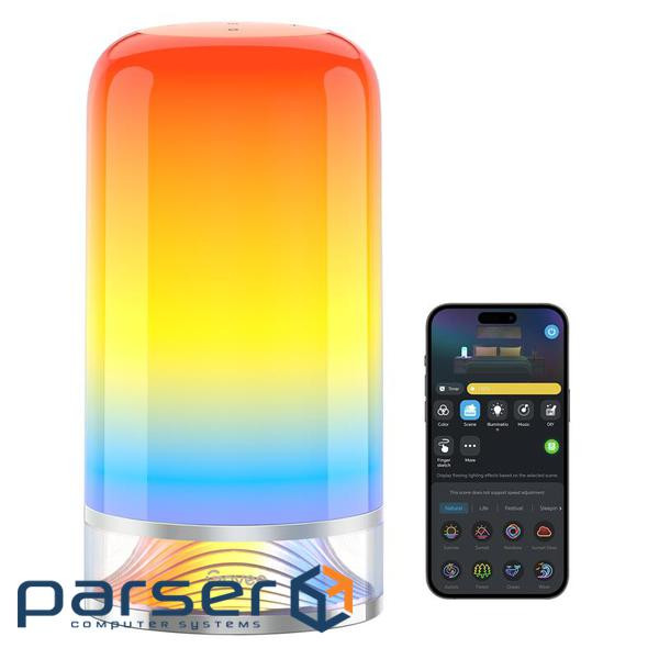 Настільний світильник розумний Govee H6022 Table Lamp 2, RGBICWW, WI-FI/Bluetooth, білий (H60223D1) (H60223D1)