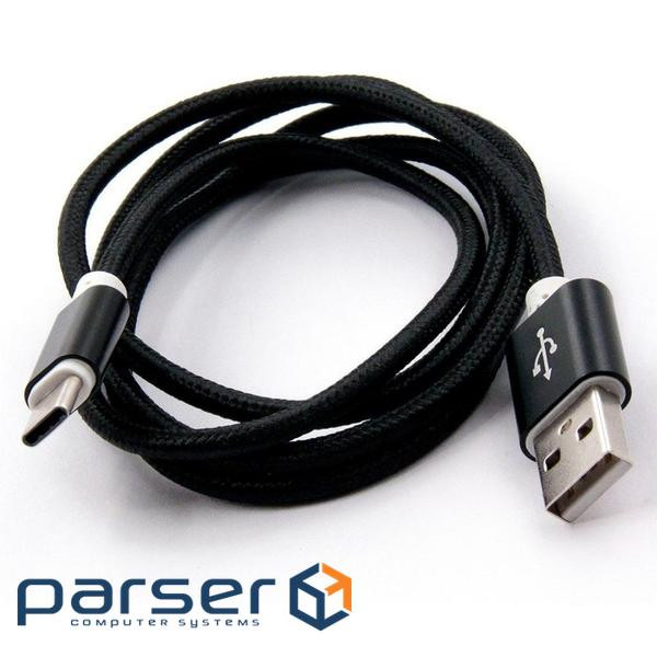 Дата кабель USB 2.0 AM to Type-C 1.5m black Dengos (NTK-TC-DL-BLACK)