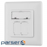 Настінна розетка 2E CАТ 5e FTP, 2xRJ45, 8P8C, для прихованої проводки (2E-FASEPAN-2GROUND) (2E-FASEPAN-2GROUND)