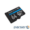 Карта пам"яті Team 64GB microSDXC class 10 UHS-I U3 V30 A1 Elite (TEAUSDX64GIV30A103)