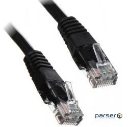 Патч-корд неекранованій RJ45 UTP5e 2.0m,patch AWG26 D=4.5mm Gold,чорний (78.01.4464-1)