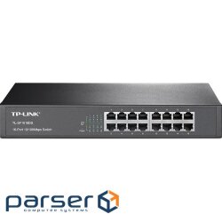 Network switch Cisco SG350X-48-K9-EU Тип - управляемый 3-го уровня, форм-фактор - в стойку, количество портов - 54, порты - SFP+, Gigabit Ethernet, комбинированный, возможность удаленного управления - управляемый, коммутационная способность - 176 Гбит/ с, размер таблицы МАС-адресов - 64000 Кб, корпус - Металический, 48x10/ 100/ 1000TX, 2хSFP+ TP-Link TL-SF1016DS