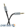 Кабель мультимедійний 3.5mm M to 3.5mm M 3.0m Black HOCO (6942007631235)