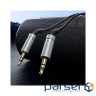 Кабель мультимедійний 3.5mm M to 3.5mm M 3.0m Black HOCO (6942007631235)