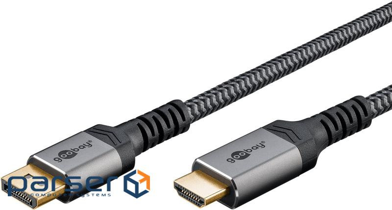 Кабель монітора-адаптер DisplayPort-HDMI M/M (HDMIекран) 1.0m,8K@60Hz v2.0/2 Textile Pl (75.07.8964)