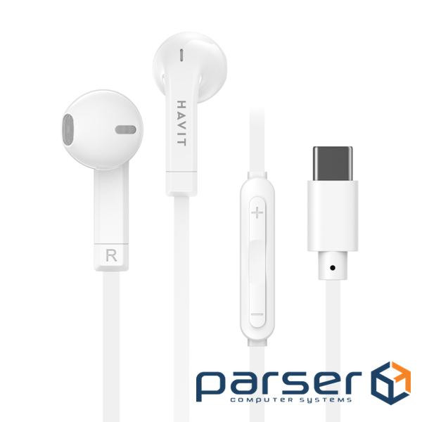 Навушники Havit HV-E336C USB-C White