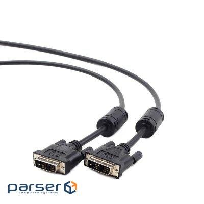Кабель мультимедійний DVI to DVI 18+1pin, 5.0m Viewcon (VC-DVI-104-5m)