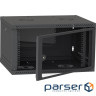 Шафа настінна Ipcom 6U, 600*350, RAL9005 (СН-6U-060х035-ДС) -9005)