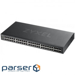 Network switch Cisco SG350X-48-K9-EU Тип - управляемый 3-го уровня, форм-фактор - в стойку, количество портов - 54, порты - SFP+, Gigabit Ethernet, комбинированный, возможность удаленного управления - управляемый, коммутационная способность - 176 Гбит/ с, размер таблицы МАС-адресов - 64000 Кб, корпус - Металический, 48x10/ 100/ 1000TX, 2хSFP+ ZyXel GS1920-48v2 (GS1920-48V2-EU0101F)