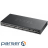 Network switch Cisco SG350X-48-K9-EU Тип - управляемый 3-го уровня, форм-фактор - в стойку, количество портов - 54, порты - SFP+, Gigabit Ethernet, комбинированный, возможность удаленного управления - управляемый, коммутационная способность - 176 Гбит/ с, размер таблицы МАС-адресов - 64000 Кб, корпус - Металический, 48x10/ 100/ 1000TX, 2хSFP+ ZyXel GS1920-48v2 (GS1920-48V2-EU0101F)