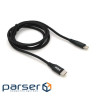 Cable PZX V-109 Type-C <-> Lightning, Black, 1.2 m , 2.1A (V-109 Black)