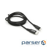 Cable PZX V-109 Type-C <-> Lightning, Black, 1.2 m , 2.1A (V-109 Black)