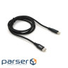 Cable PZX V-109 Type-C <-> Lightning, Black, 1.2 m , 2.1A (V-109 Black)