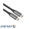 Кабель CABLETIME USB3.2 Type-C 20Gbps, 100W, 4K/60Hz 2м (CA914234)