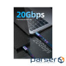 Кабель CABLETIME USB3.2 Type-C 20Gbps, 100W, 4K/60Hz 2м (CA914234)