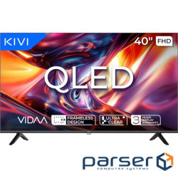 Телевізор 40", QLED, FHD, VIDAA KIVI 40F9000HB