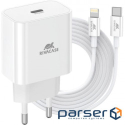 Charger RIVACASE Rivapower PS4101 WD5 1xUSB-C, PD3.0, QC3.0, 20W Wh (PS4101 WD5 (White))
