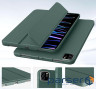 Чeхол-книжка BeCover Tri Fold Soft TPU Silicone для Apple iPad Pro 11" M4 2024 Dark Green (711746)