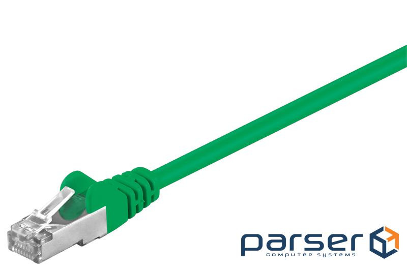 Патч-корд фольгований RJ45 FTP5e 15.0m, patch AWG26 D=5.5mm Gold Protect, зелений (75.05.0870-5)