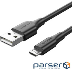 Дата кабель USB 2.0 AM to Micro 5P 1.0m black Vention (CTIBF)
