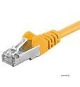 Патч-корд фольгований RJ45 FTP5e 1.5m, patch AWG26 D = 5.5mm Gold Protect, жовтий (75.09.5534-10)