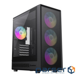 Корпус комп"ютерний Mini Towerбез блока живлення M-ATX,ITX, Tempered Glass,Mesh,USB3.0x (Storm 2 MB)