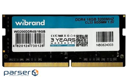 Модуль пам'яті WIBRAND SO-DIMM DDR4 3200MHz 16GB (WI3200DDR4S/16GB)