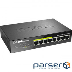 Switch D-Link DGS-1008P, 8xGE (4xGE PoE, 4xGE), 60W, 802.3at (DGS-1008P/E)