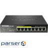 Комутатор D-Link DGS-1008P, 8xGE (4xGE PoE, 4xGE), 60W, 802.3at (DGS-1008P/E)