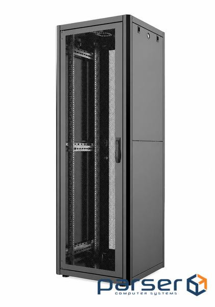 Шафа MIRSAN 19, 42U, GTN, перфоровані двері, 600x1000 мм, максимально 1000 (MR.GTN42U61DE.02 PRF63)