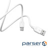 Cable BOROFONE BX14 LinkJet Type-C devices, 3m White (BX14C3W)